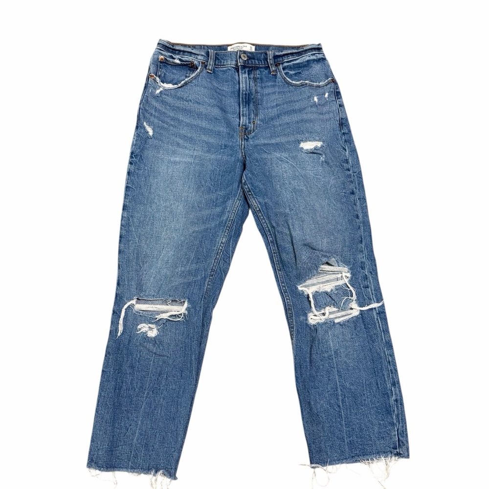 Abercrombie & Fitch Women's The Ankle Straight Ultra High Rise | Size 30/10S